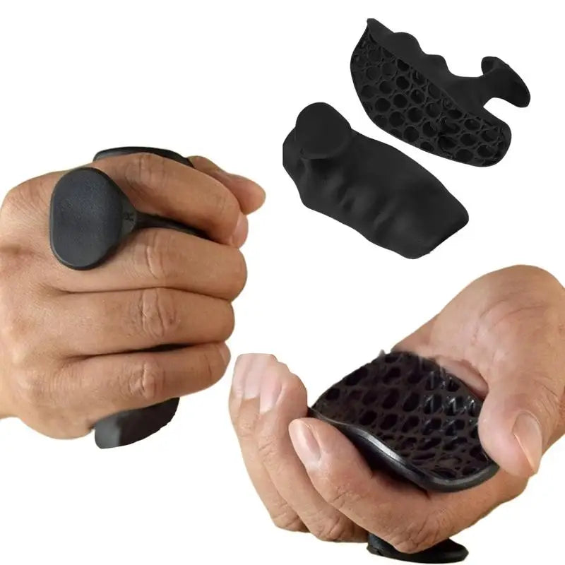 Anti-Slip Workout Grips Silicone Non-Slip Fingerless Crosstraining Grips Gym Hand Gloves Dumbbell Gripper Exercise Support